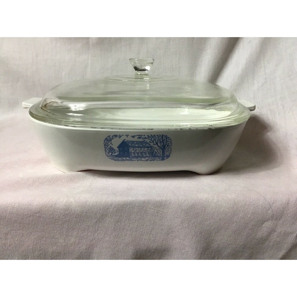 Vtg 10" Corning Amana Microwave browning skillet